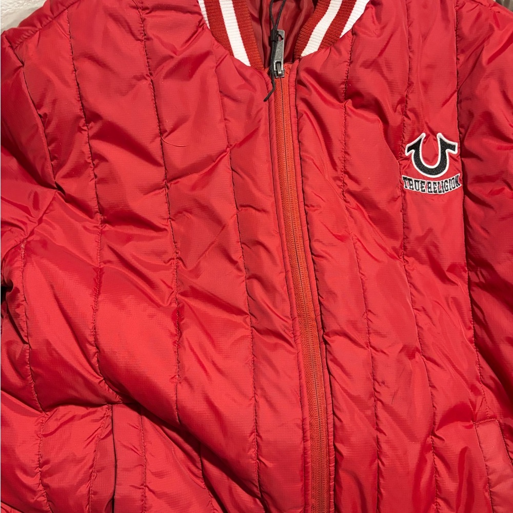 True Religion Red and White Jacket